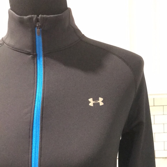 Under Armour Cold Gear Shirt 1/4 Zip long sleeve Logo on Sleeve Medium - Picture 2 of 7